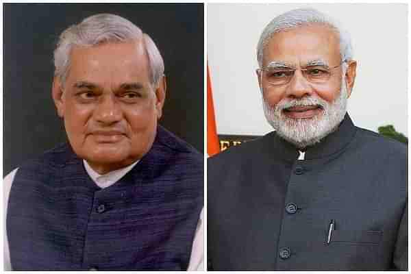 Former PM Atal Bihari Vajpayee and and PM Narendra Modi.